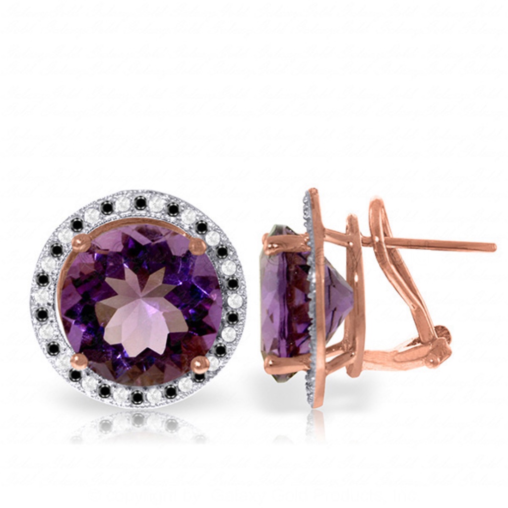 Black  White Diamonds  Amethysts